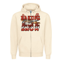 Sandshell baking through the snow christmas Zipper Hoodie - Jasminsmagicworld