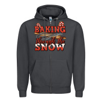 Smoke baking through the snow christmas Zipper Hoodie - Jasminsmagicworld