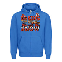 True Royal baking through the snow christmas Zipper Hoodie - Jasminsmagicworld