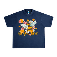 Navy be you tiful Urban Heavy Tee - MaliasSmallBusiness