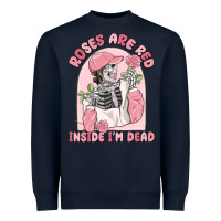 Navy roses are red inside i'm dead Heavyweight Sweatshirt - MaliasSmallBusiness
