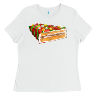 White red christmas cake fa element 1 Ladies Tee - FaDigitalArtStudio