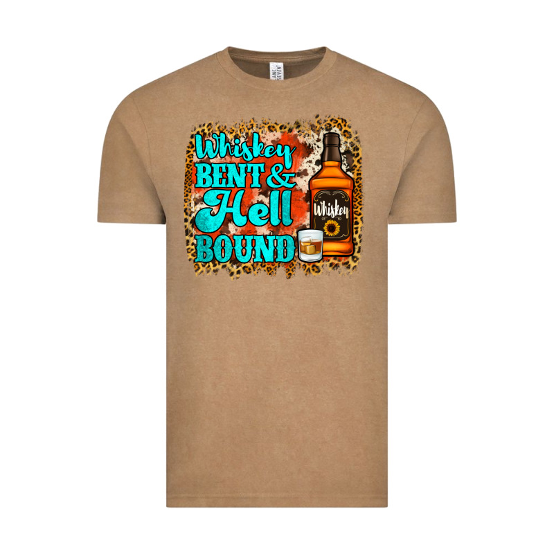 Whiskey Bent And Hell Bound Vintage Tee by Jasminsmagicworld | Teevron