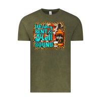 Vintage Olive Whiskey Bent and Hell Bound Vintage Tee - Jasminsmagicworld