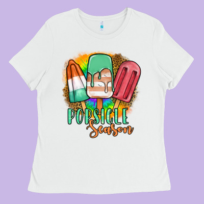 Popsicle Season Ladies Tee Designed By Jahusdesignshop