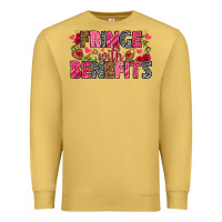 Antique Gold Fringe with benefits Valentine's Day Premium Sweatshirt - HowdyJamesFarm