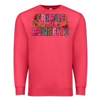 Cardinal Fringe with benefits Valentine's Day Premium Sweatshirt - HowdyJamesFarm