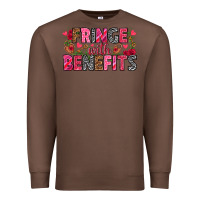Chestnut Fringe with benefits Valentine's Day Premium Sweatshirt - HowdyJamesFarm