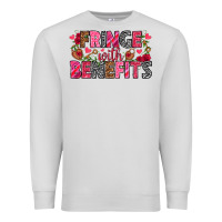 Dove Grey Fringe with benefits Valentine's Day Premium Sweatshirt - HowdyJamesFarm