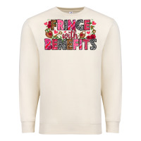 Sandshell Fringe with benefits Valentine's Day Premium Sweatshirt - HowdyJamesFarm