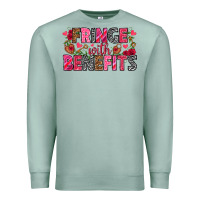 Seafoam Fringe with benefits Valentine's Day Premium Sweatshirt - HowdyJamesFarm