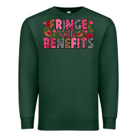Sports Green Fringe with benefits Valentine's Day Premium Sweatshirt - HowdyJamesFarm