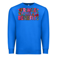 True Royal Fringe with benefits Valentine's Day Premium Sweatshirt - HowdyJamesFarm