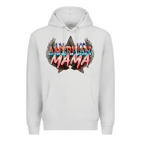 Dove Grey American mama 4th of july Premium Hoodie - HowdyJamesFarm