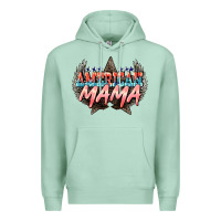 Seafoam American mama 4th of july Premium Hoodie - HowdyJamesFarm