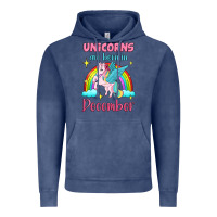 Vintage Denim unicorns are born in december Vintage Hoodie - Jasminsmagicworld