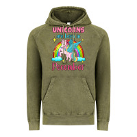 Vintage Olive unicorns are born in december Vintage Hoodie - Jasminsmagicworld