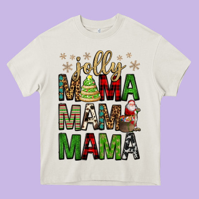Jolly Mama Mama Mama Heavy Core Tee Designed By Fadigitalartstudio