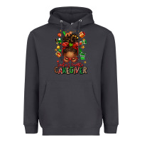 Smoke santas favorite caregiver afro messy bun Heavyweight Hoodie - texasbilliewilder