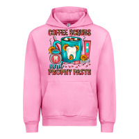 Fuchsia Pink Coffee Scrubs And Prophy Paste Dentist Coffee Urban Hoodie - FaDigitalArtStudio