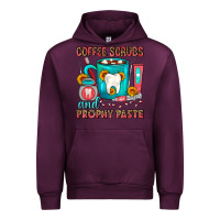 Mauve Wine Coffee Scrubs And Prophy Paste Dentist Coffee Urban Hoodie - FaDigitalArtStudio
