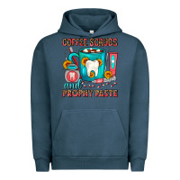 Pigment Midnight Navy Coffee Scrubs And Prophy Paste Dentist Coffee Urban Hoodie - FaDigitalArtStudio