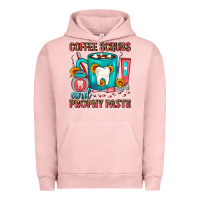 Pigment Salmon Coffee Scrubs And Prophy Paste Dentist Coffee Urban Hoodie - FaDigitalArtStudio