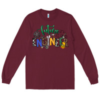 Burgundy future engineer Long Sleeve Tee - NancyCooperArtShop