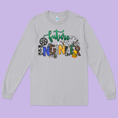 Future Engineer Long Sleeve Tee Designed By Nancycooperartshop