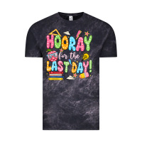 Cloud Black hooray for the last day white Vintage Tee - JahusDesignShop