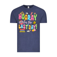 Vintage Denim hooray for the last day white Vintage Tee - JahusDesignShop