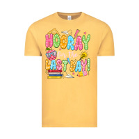 Vintage Mustard hooray for the last day white Vintage Tee - JahusDesignShop