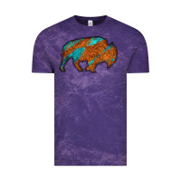 Cloud Purple bison Vintage Tee - Jasminsmagicworld