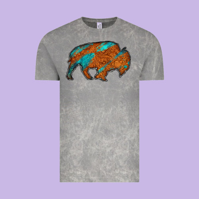 Bison Vintage Tee Designed By Jasminsmagicworld