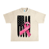 Sandshell breast cancer ribbon american flag Urban Heavy Tee - MaliasSmallBusiness