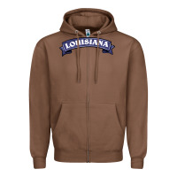 Chestnut louisiana Zipper Hoodie - BarkalooDesign