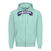 Seafoam louisiana Zipper Hoodie - BarkalooDesign
