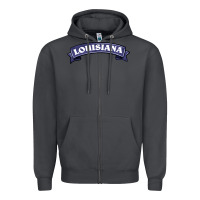 Smoke louisiana Zipper Hoodie - BarkalooDesign