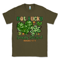 Army Green not lucky simply blessed Classic Tee - MaliasSmallBusiness