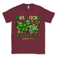 Burgundy not lucky simply blessed Classic Tee - MaliasSmallBusiness
