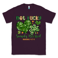 Plum not lucky simply blessed Classic Tee - MaliasSmallBusiness