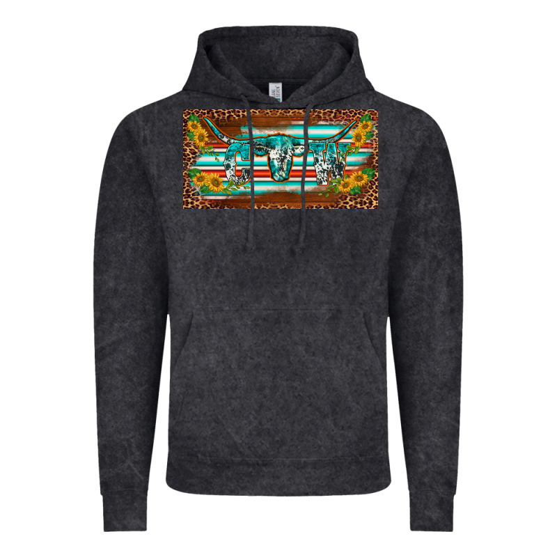 Western Howdy Cowgirl Leopard Serape   License Plate Template Vintage Hoodie by BarkalooDesign | Teevron