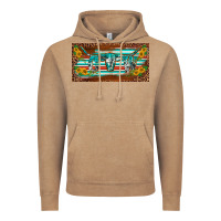 Vintage Coffee western howdy cowgirl leopard serape   license plate template Vintage Hoodie - BarkalooDesign