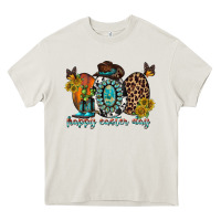 Cream happy easter egg western Heavy Core Tee - RacoonDesign