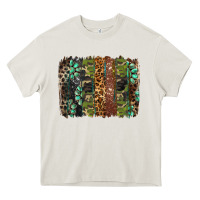Cream western camouflage brushstroke Heavy Core Tee - BarkalooDesign