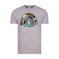 Vintage Zinc blessed rainbow cowhide aztec Vintage Tee - Jasminsmagicworld