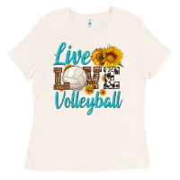 Bone live love volleyball Ladies Tee - HRA Design Shop