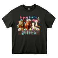 Asphalt happy easter heifer Heavy Core Tee - RacoonDesign
