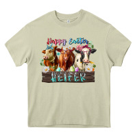 Mossy happy easter heifer Heavy Core Tee - RacoonDesign