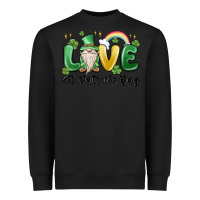 Black love st. patricks day gnome Heavyweight Sweatshirt - MaliasSmallBusiness